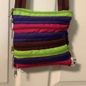 Fashion Angel Zipper Crossbody Purse